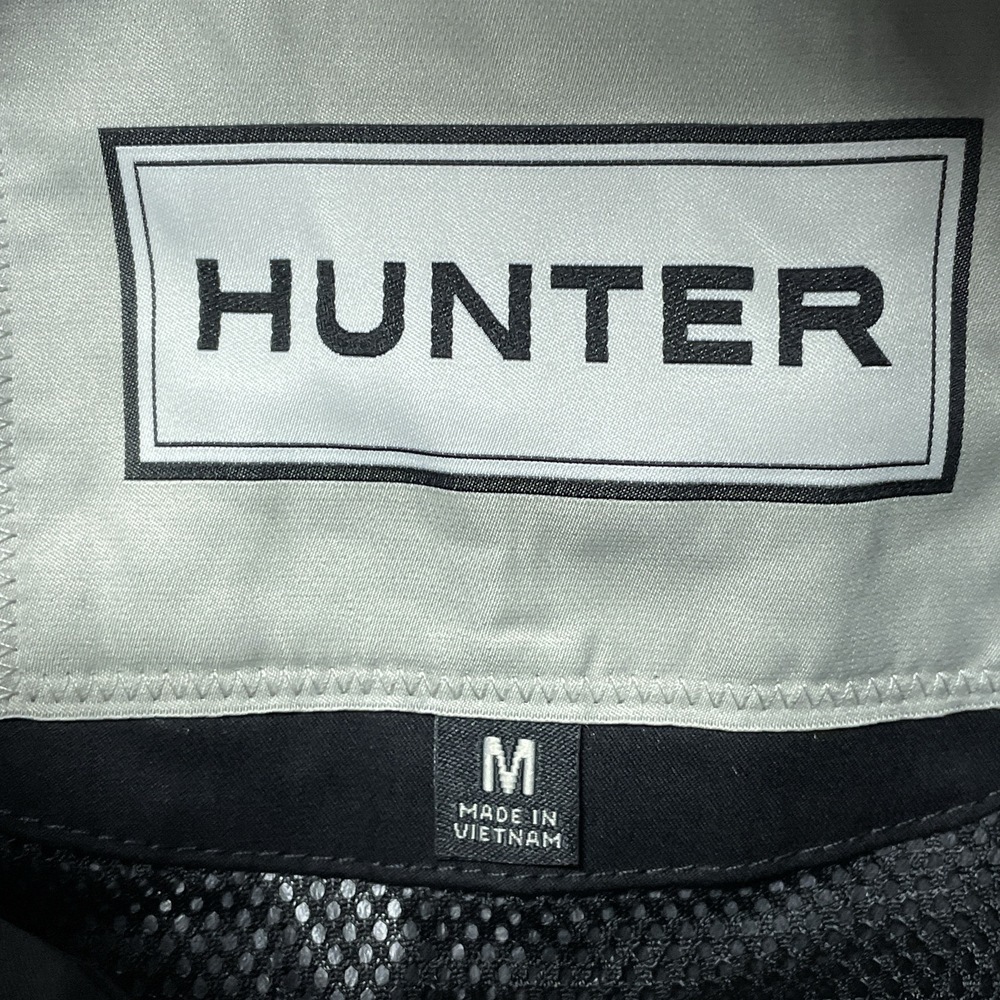 Hunter Women's M Raincoat Black Cotton H0441 - Picture 5 of 10